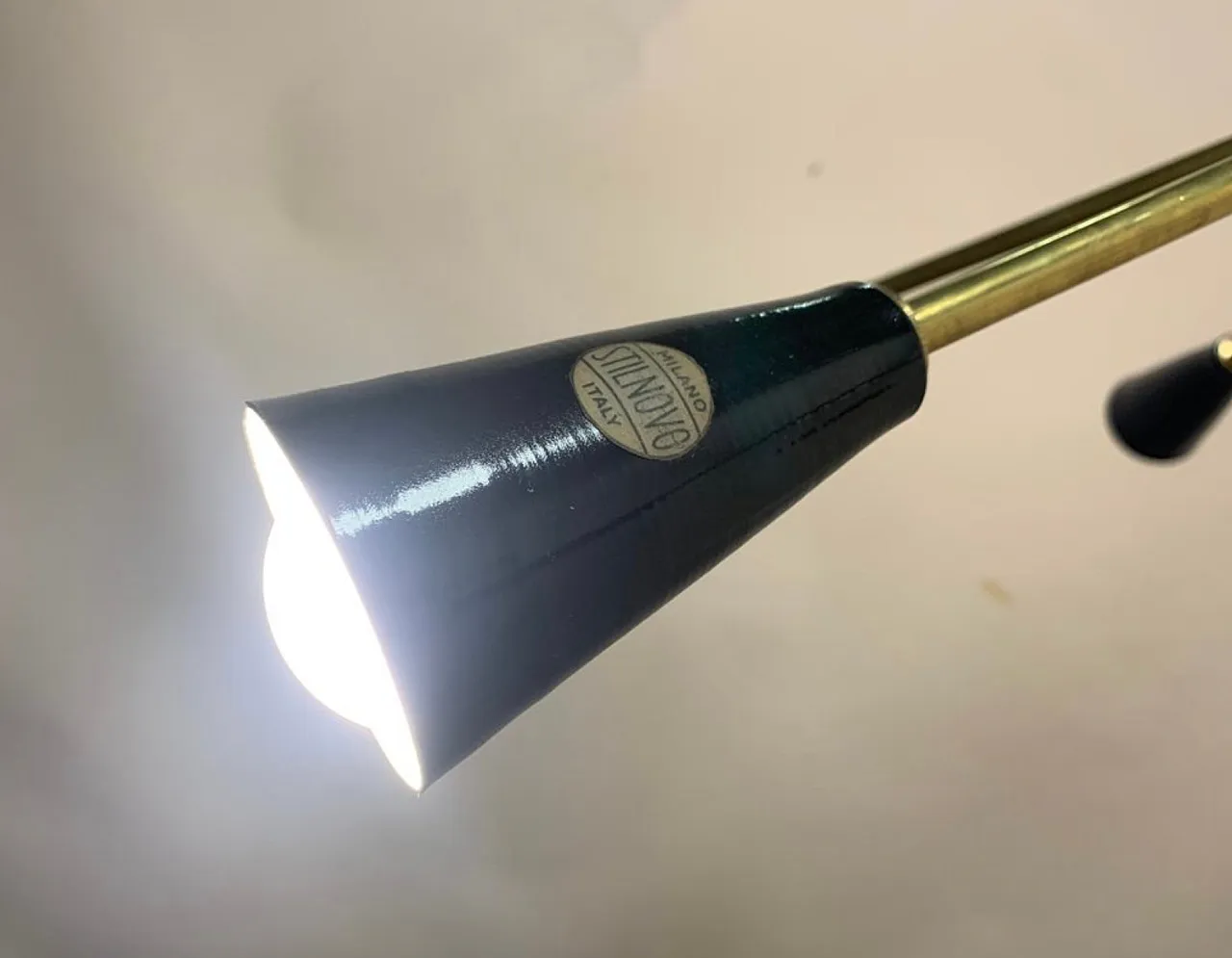 Lampadario Sputnik Stilnovo anni '50 a 12 braccia 5