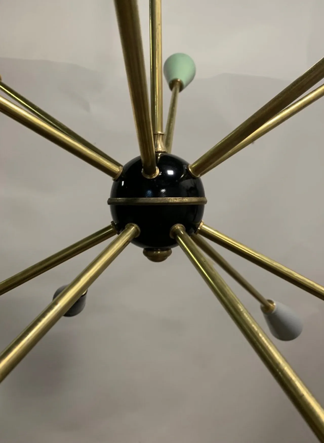Lampadario Sputnik Stilnovo anni '50 a 12 braccia 9