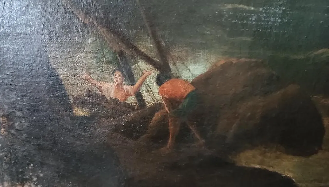 Navi in ​​tempesta, olio su tela, '600 4