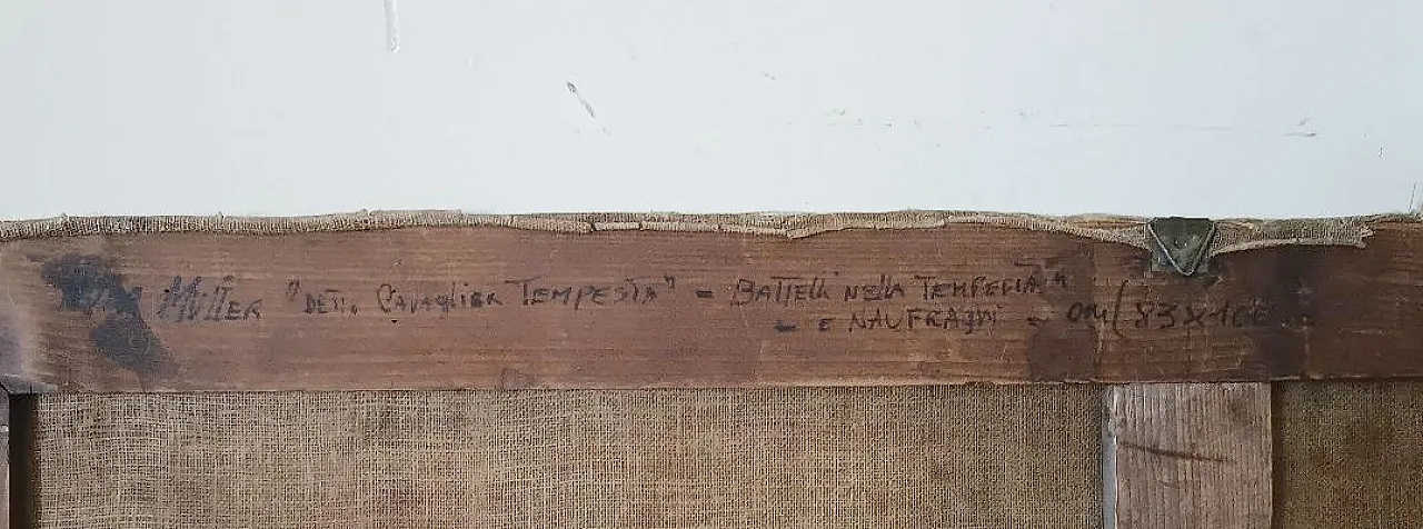 Navi in ​​tempesta, olio su tela, '600 9