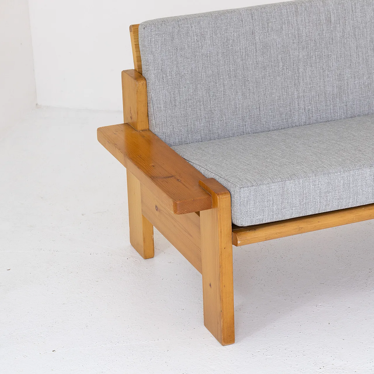 Pair of fir sofas, 1970s 5