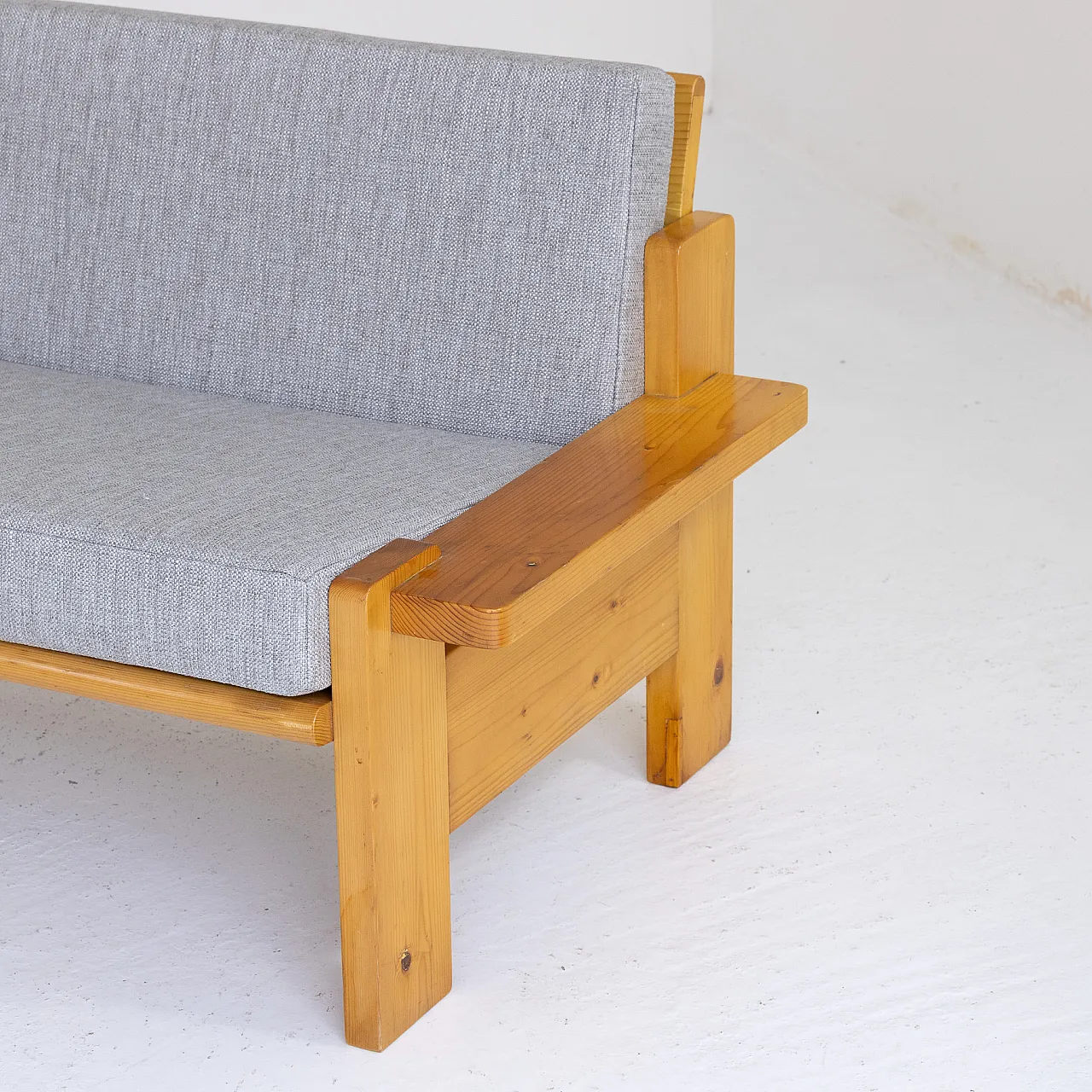 Pair of fir sofas, 1970s 7