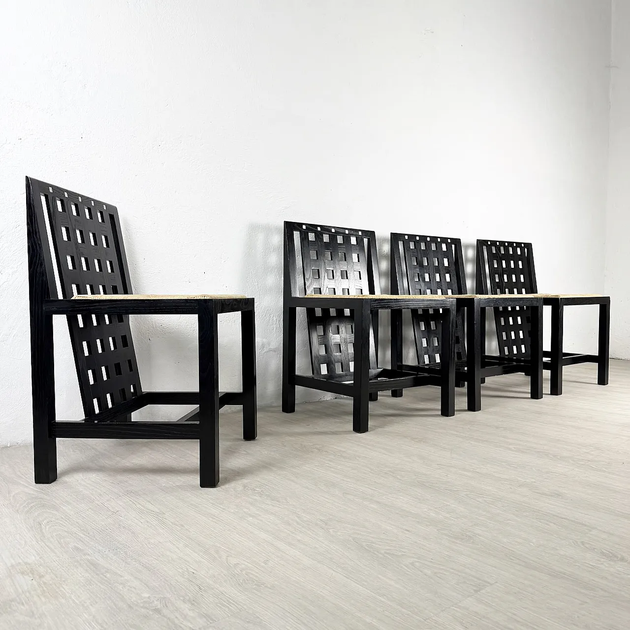 DS1 Table and Mackintosh DS2 chairs for Cassina, 70s 10