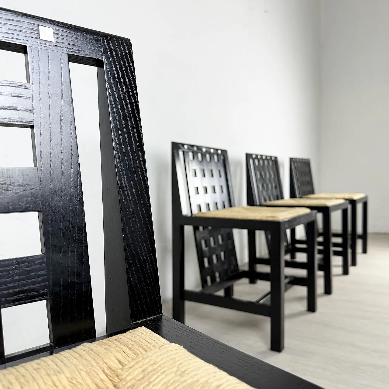 DS1 Table and Mackintosh DS2 chairs for Cassina, 70s 11