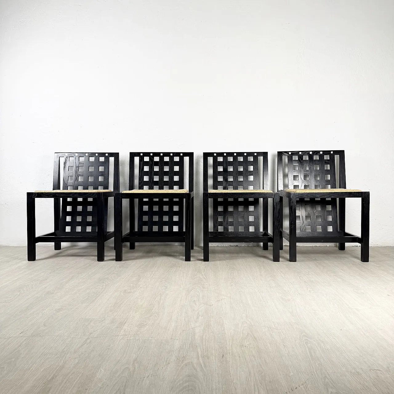 DS1 Table and Mackintosh DS2 chairs for Cassina, 70s 12