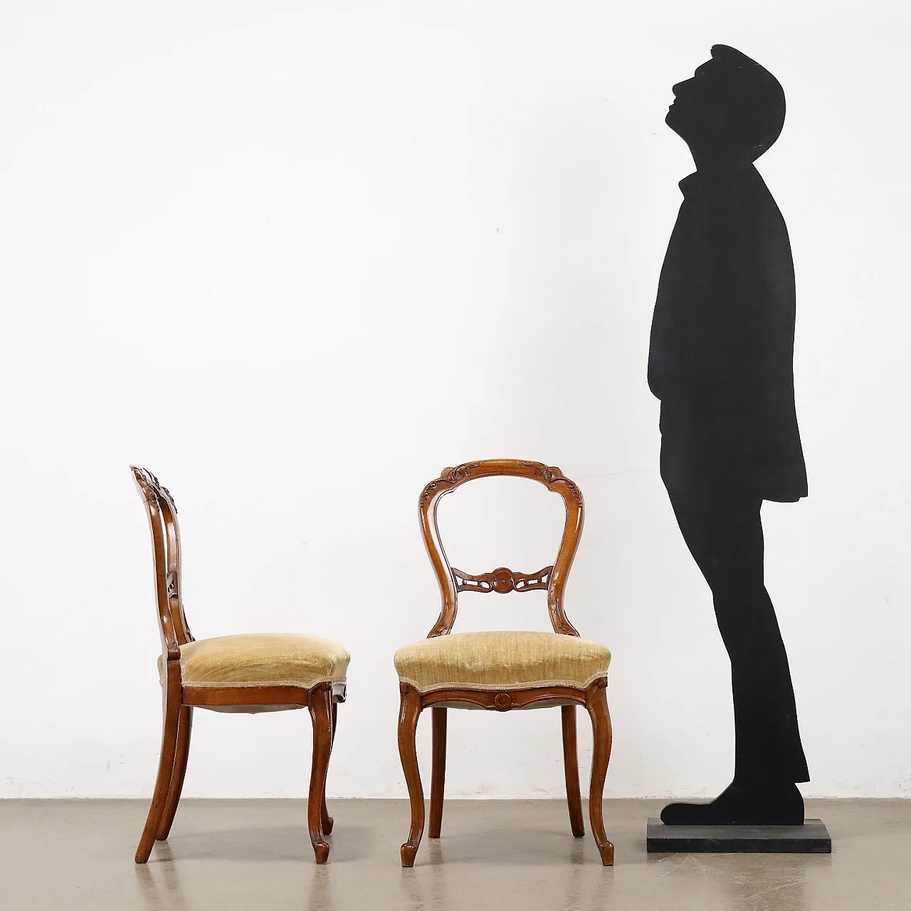 4 Louis Philippe wooden chairs, 19th century 2