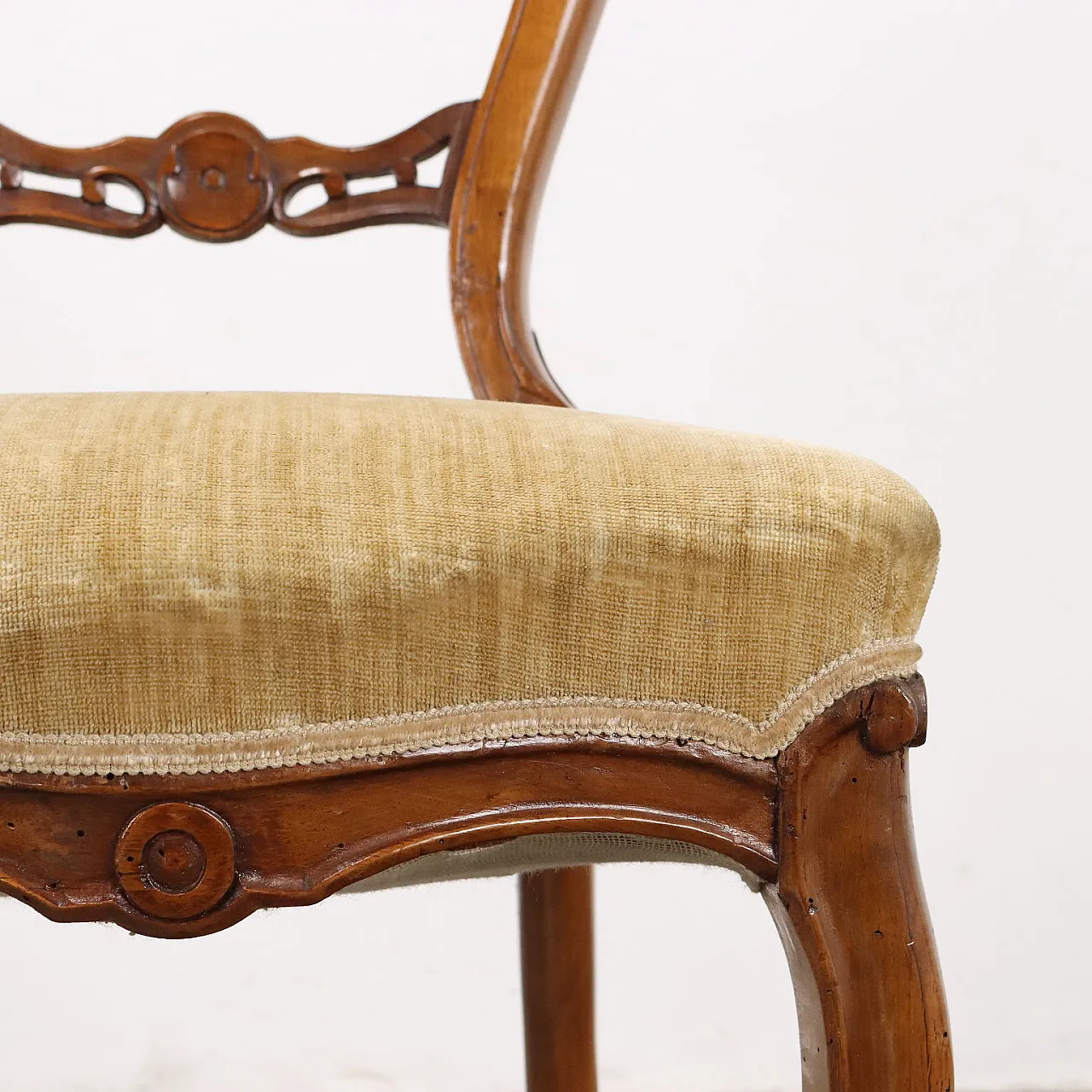 4 Louis Philippe wooden chairs, 19th century 4