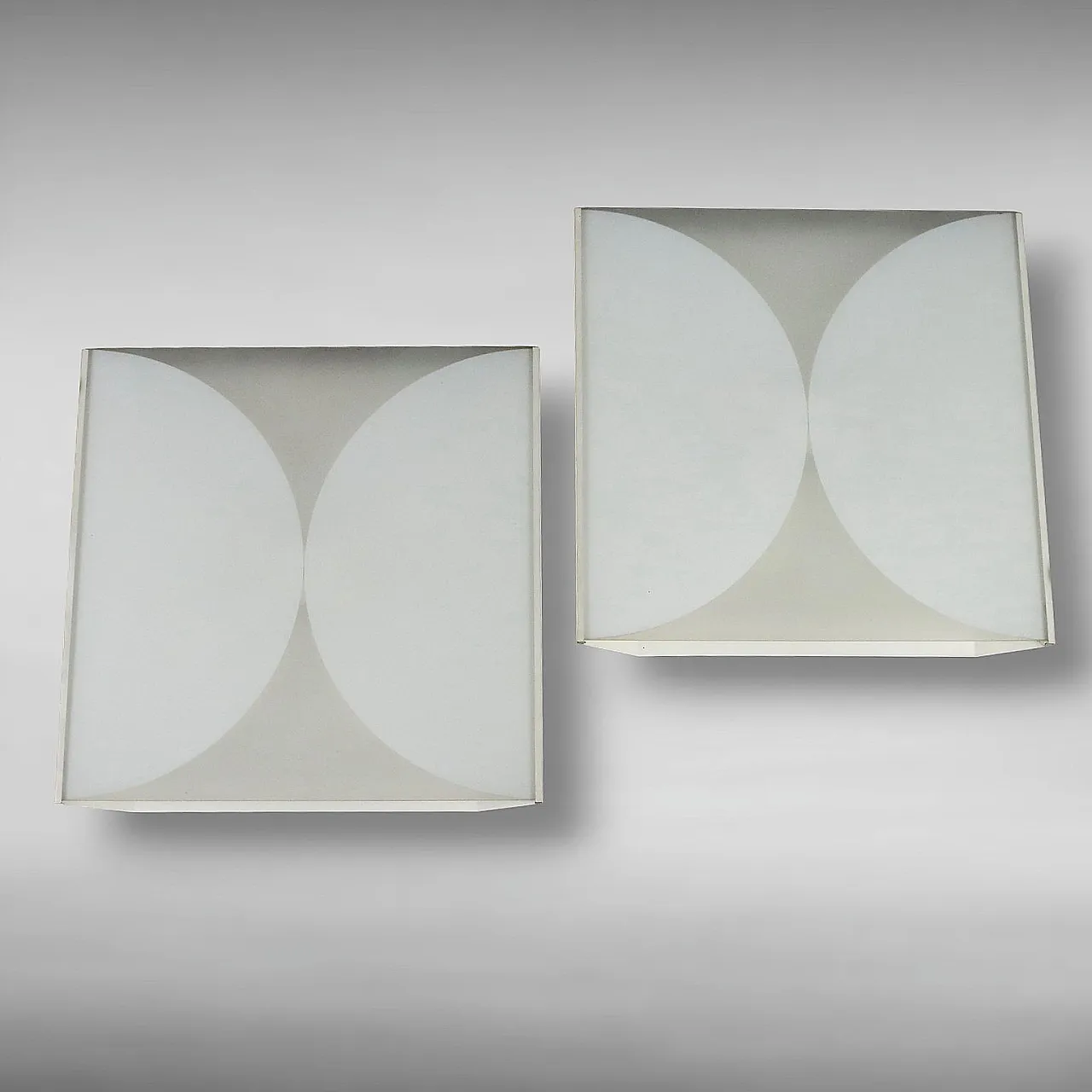 Pair of Clessidra appliques by B. Piccoli for Fontana Arte, 1970s 6