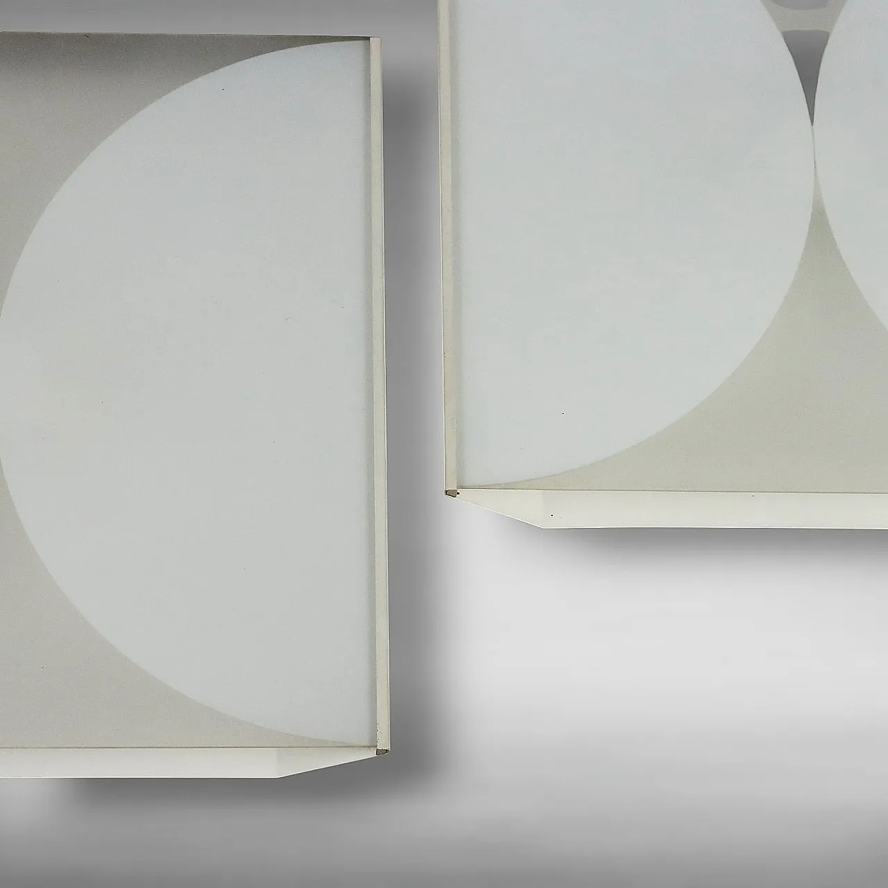 Pair of Clessidra appliques by B. Piccoli for Fontana Arte, 1970s 7