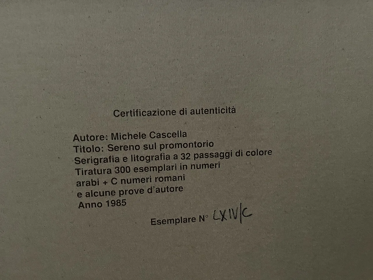 Serigraphy and lithography, 80s 2