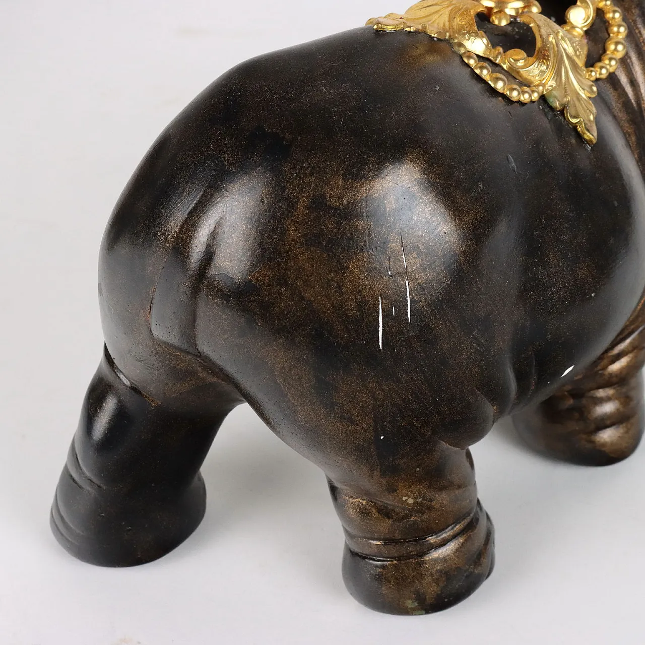 Pair of rhinoceros lamp holders by Jean-Luc Maisiere, late 19th century 9