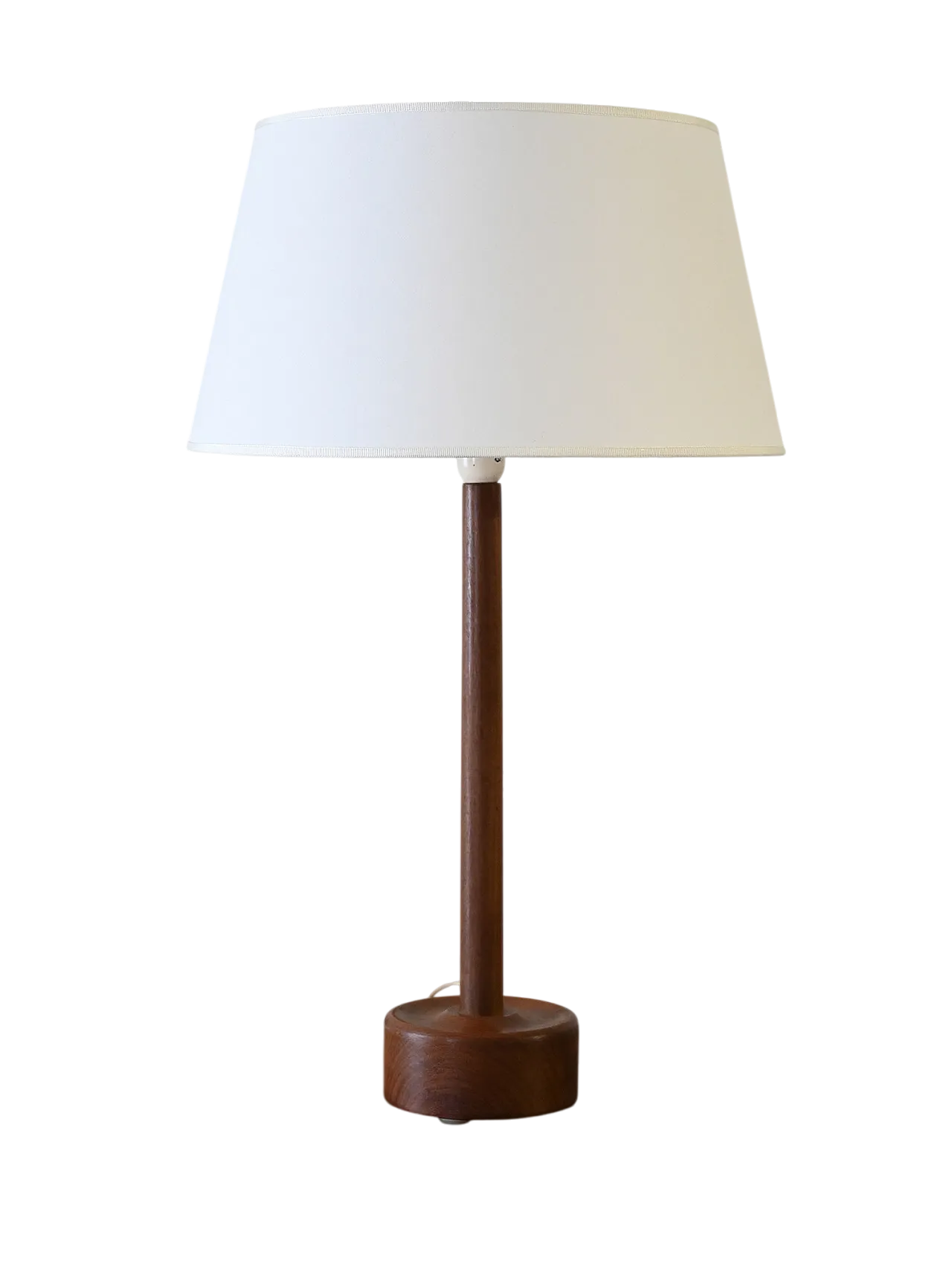 Lampada danese  in teak tornito, anni ’60 6