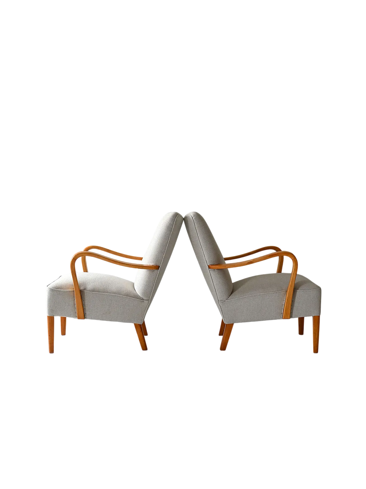 Pair of Scandinavian armchairs, 1950s 10