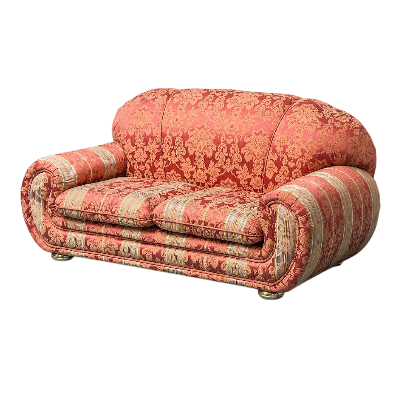 2 seats in fabric with fantasy, 50s 10