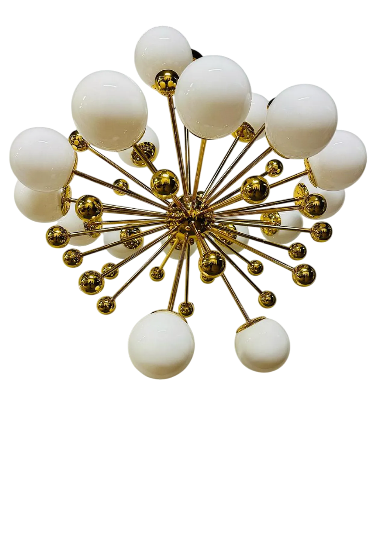 Vintage Oro 18-luci Sputnik Lampadario Moderno Unico Vetro