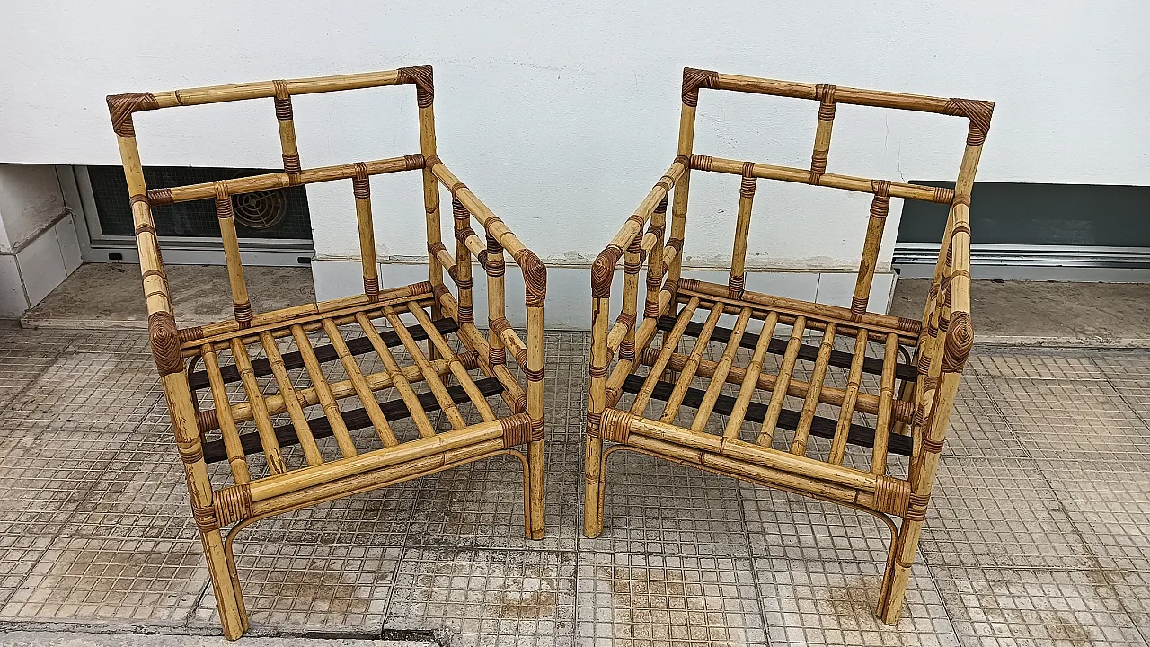 Couple of armchairs in South Southern Stiled Style, 70s 1