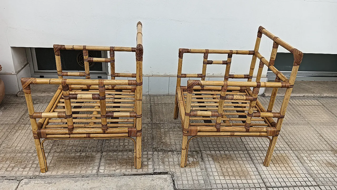 Couple of armchairs in South Southern Stiled Style, 70s 4