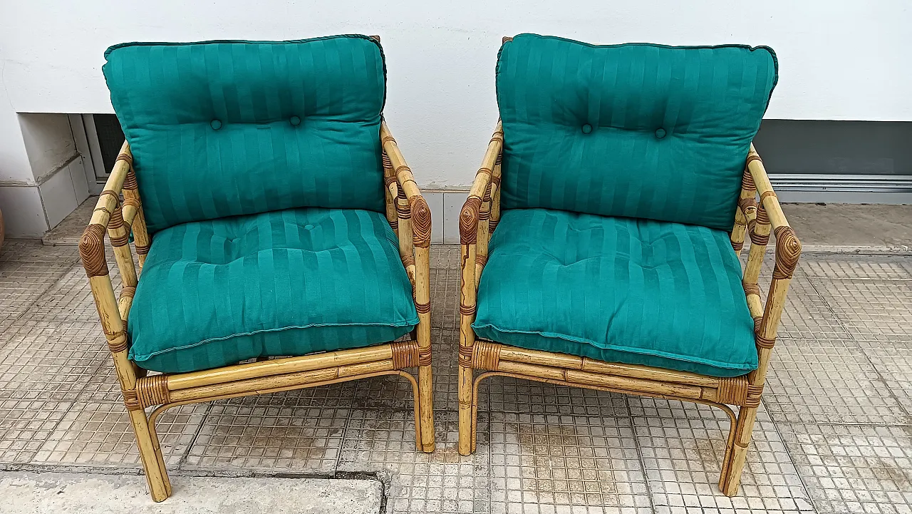 Couple of armchairs in South Southern Stiled Style, 70s 8