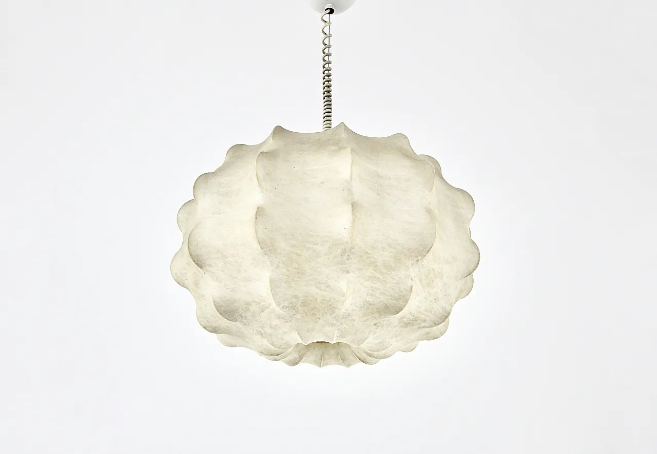 Lampada sospesa bozzolo di Achille e Pier Giacomo Castiglioni per flos, 19 5