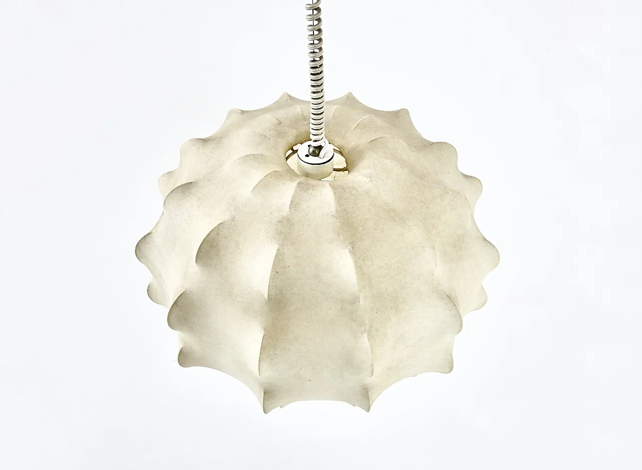 Lampada sospesa bozzolo di Achille e Pier Giacomo Castiglioni per flos, 19 9