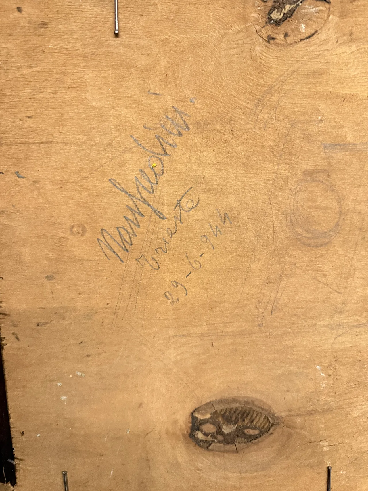 Still life, oil painting by Manfredini, 1944 2