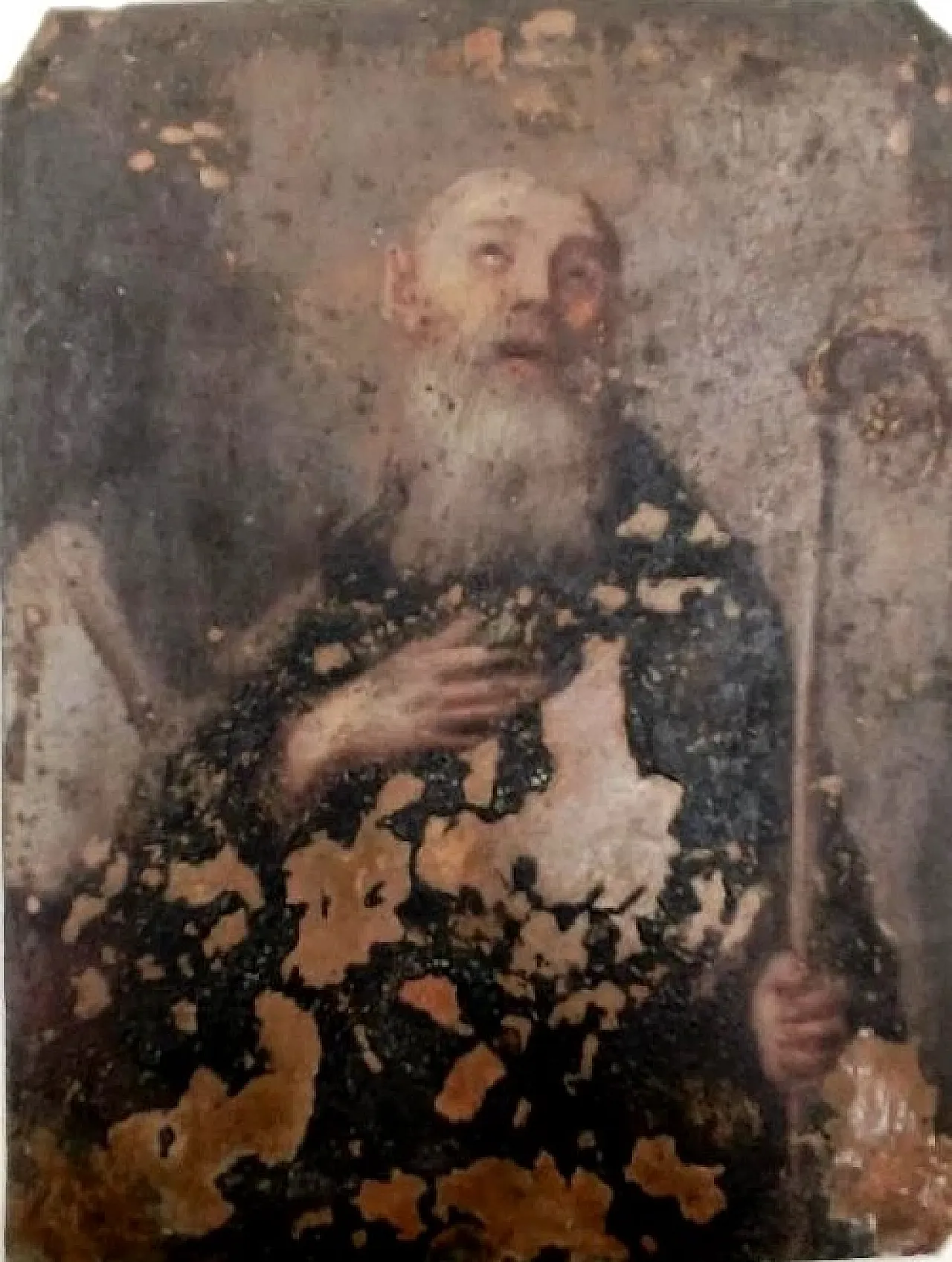 Small painting on copper depicting a saint, 17th century 5