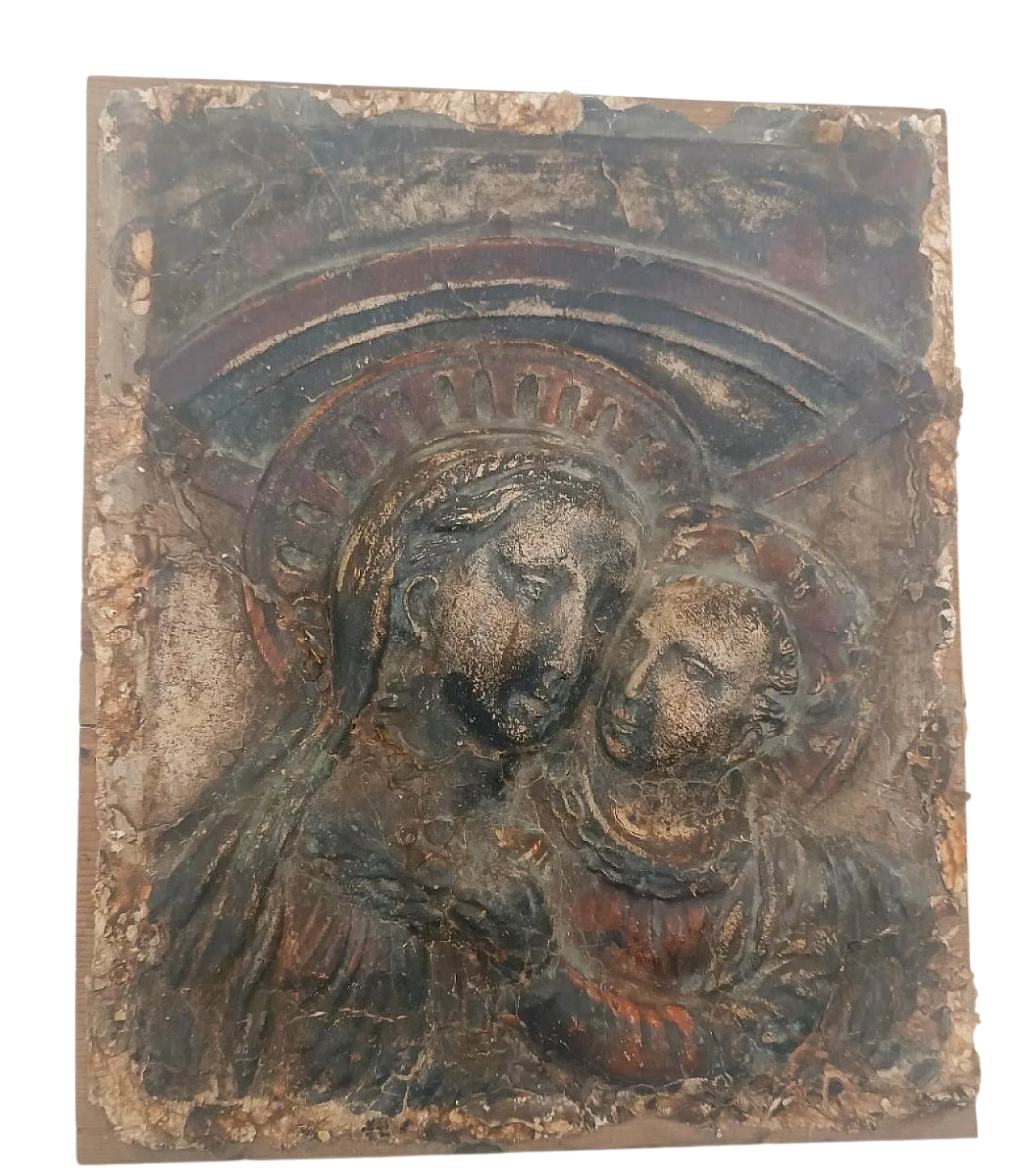 Virgin and Child in papier-mâché, 17th century 10