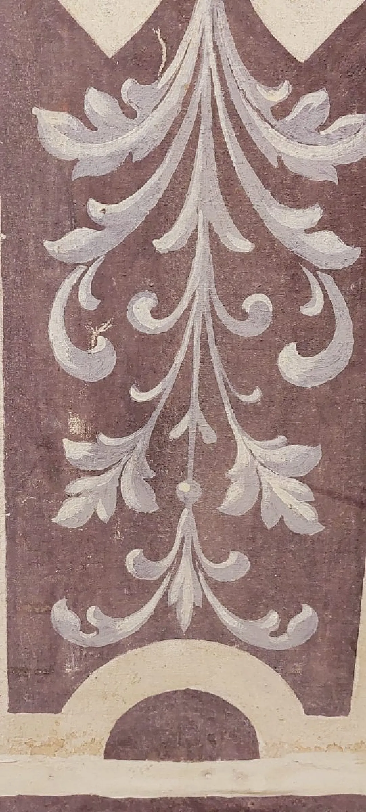 Memento Mori Grande scheletro dipinto a tempera su tela, '600 4