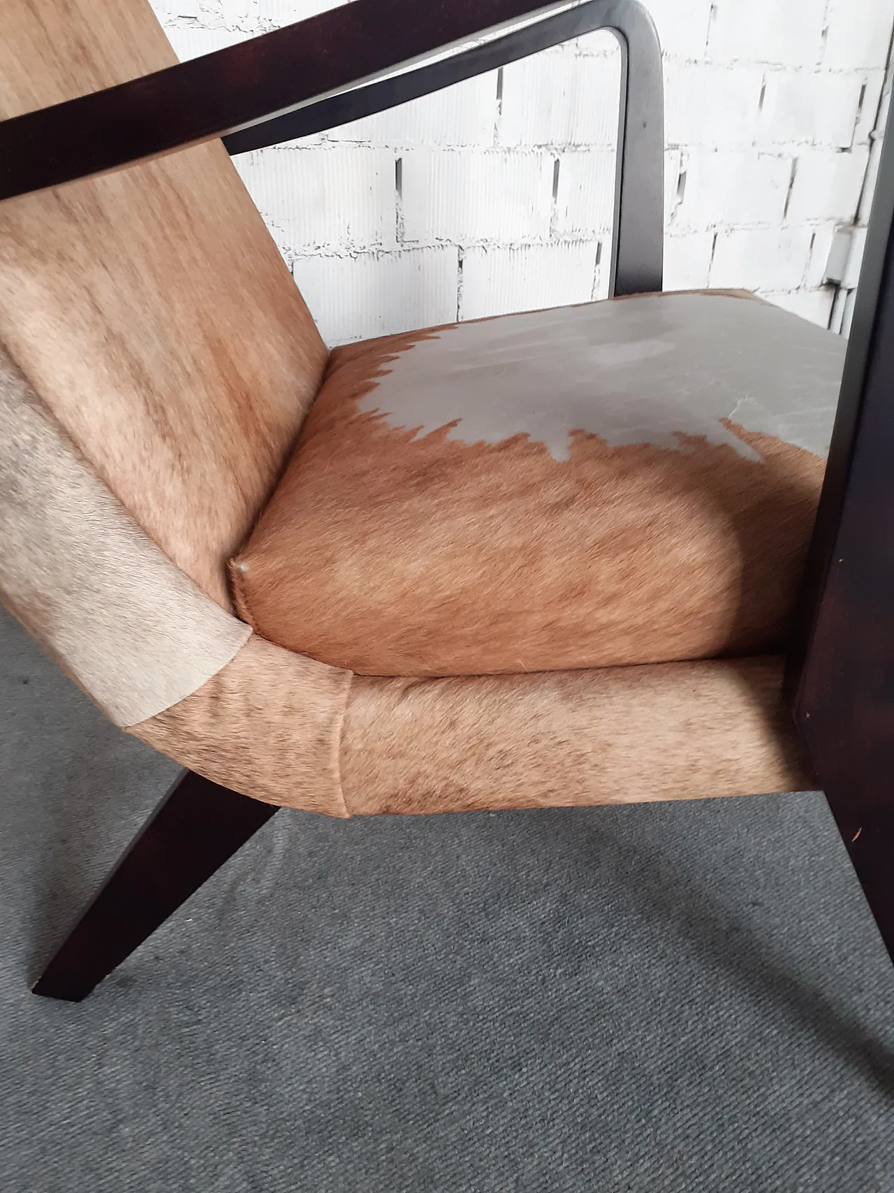 Poltrona pelle cavallino, anni '60 8