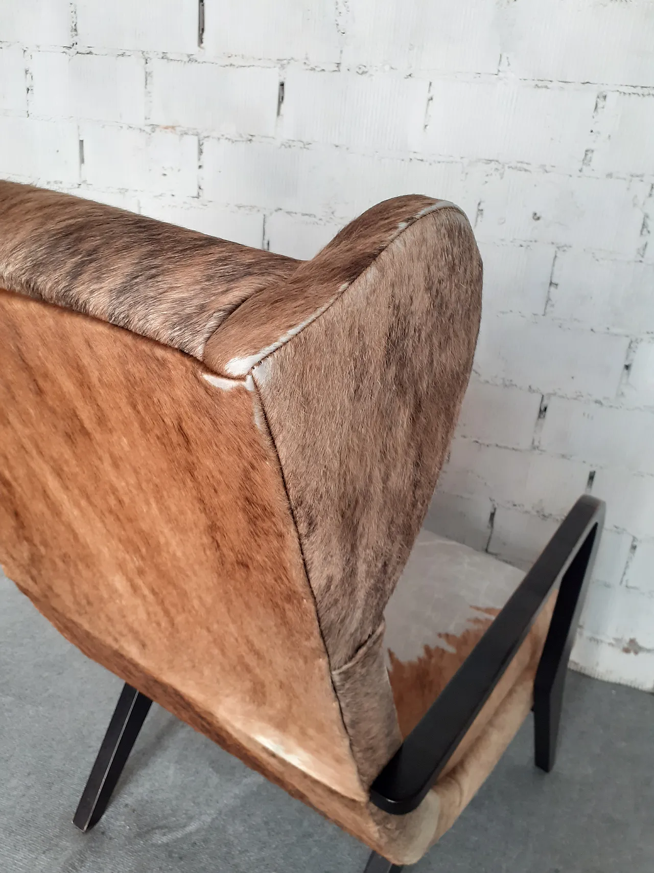 Poltrona pelle cavallino, anni '60 11