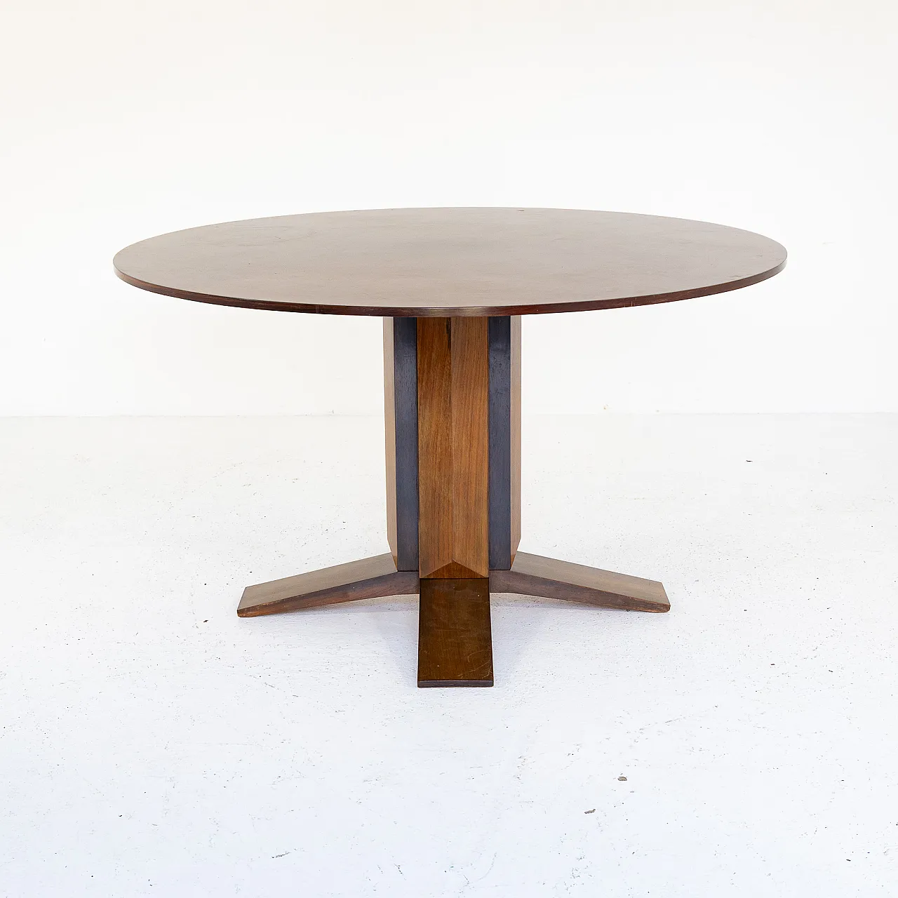 Round table in teak, 1960s 2