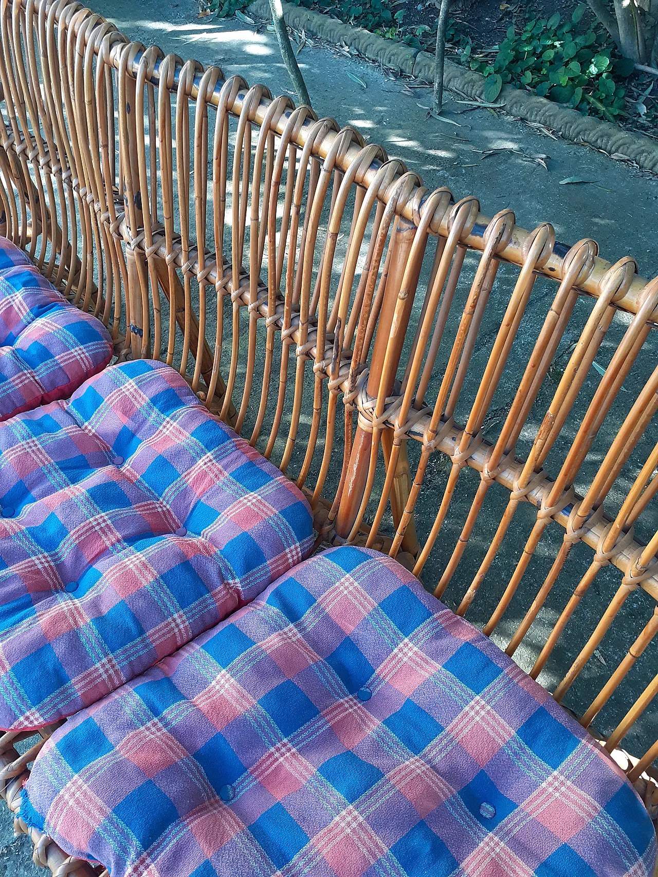 Divano in bambù, anni '70 6