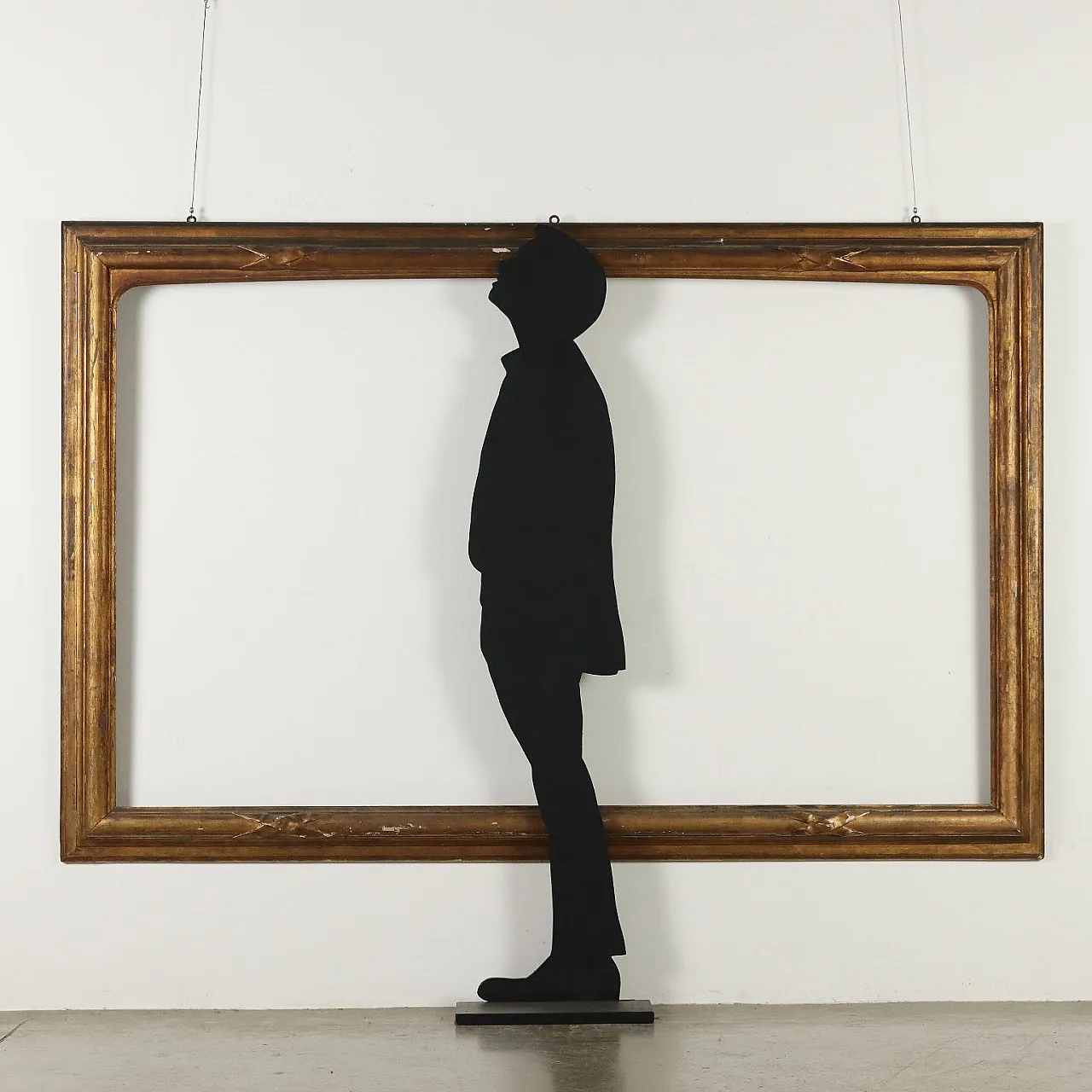 Frame in Baroque style the golden fir wood, mid-20th century 2