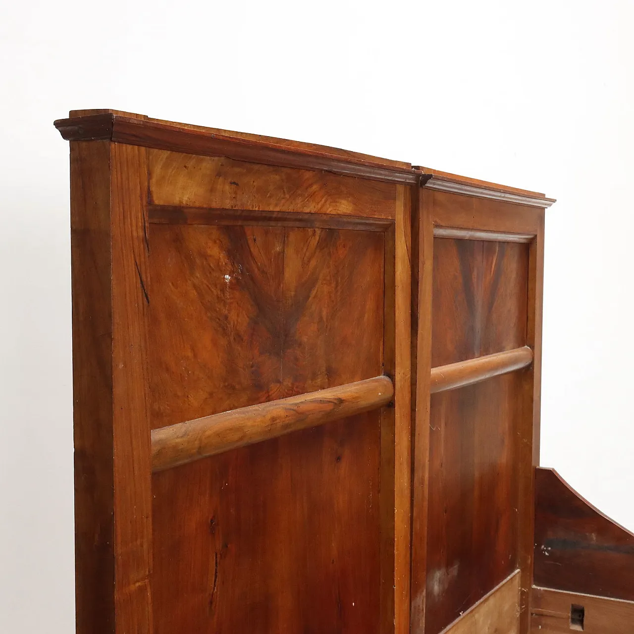 Letto matrimoniale Impero in noce, '800 4