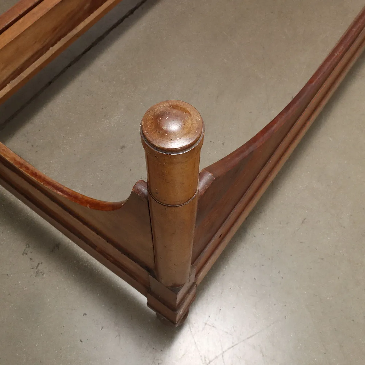 Letto matrimoniale Impero in noce, '800 7