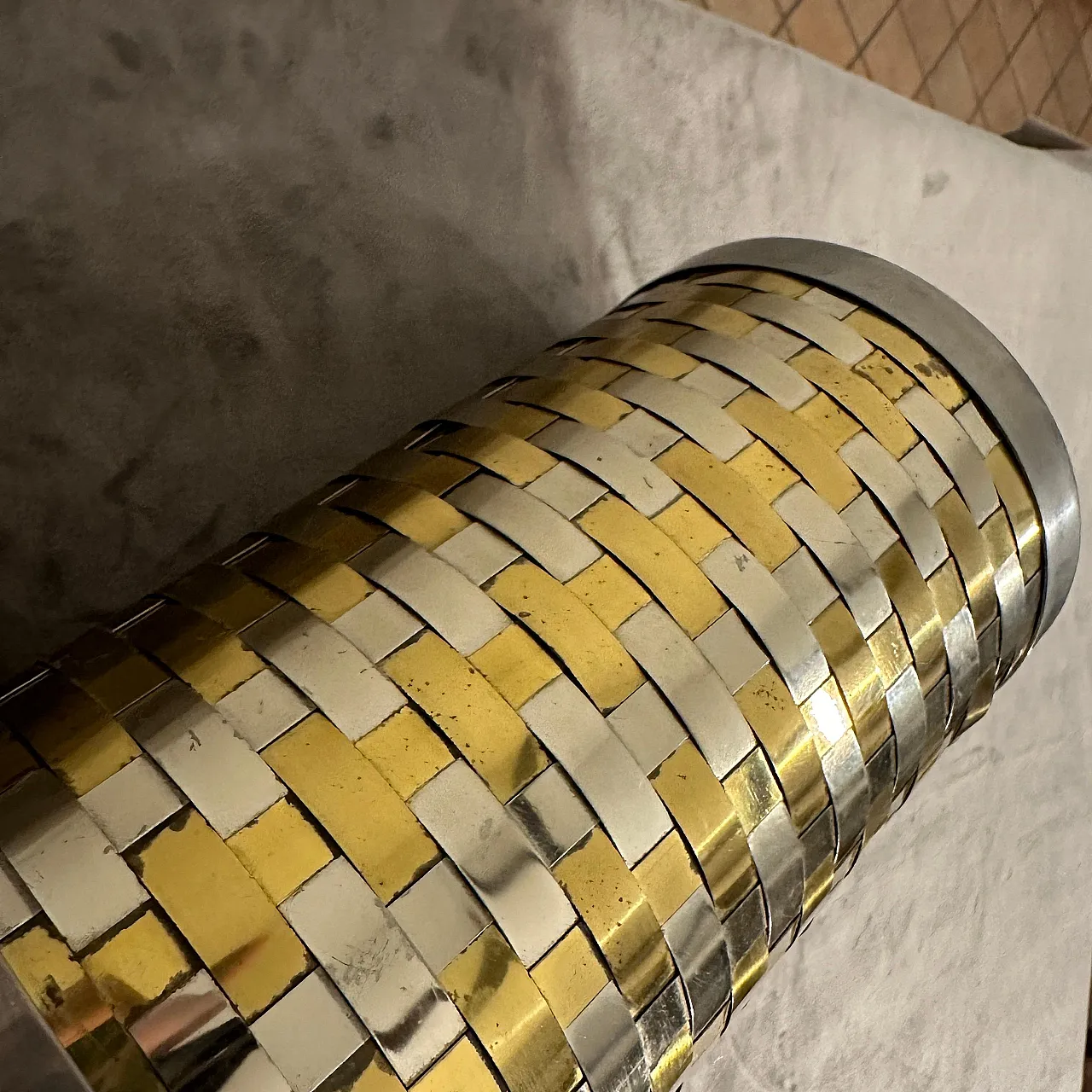 Brass and silver wine cooler by Romeo Rega, 1970s 7