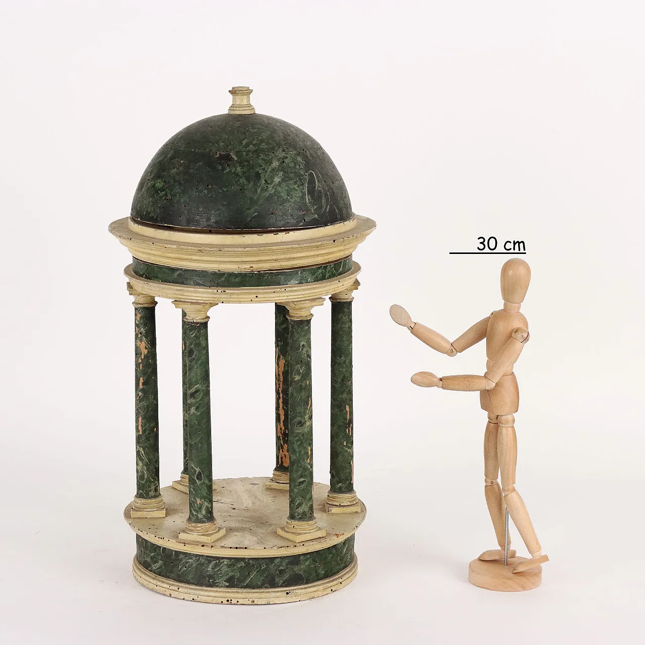 Tempietto in legno patinato e laccato, '700 2