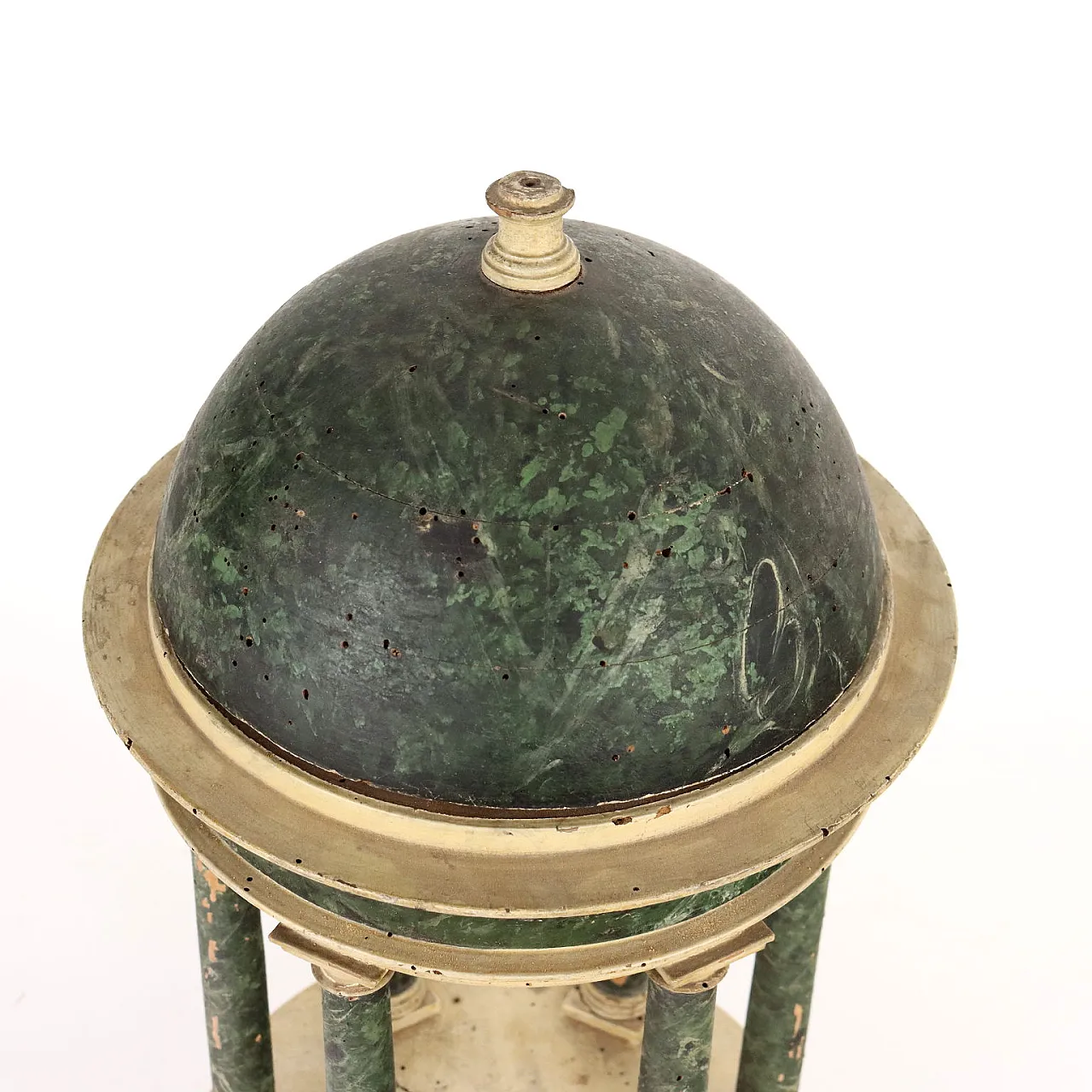 Tempietto in legno patinato e laccato, '700 3