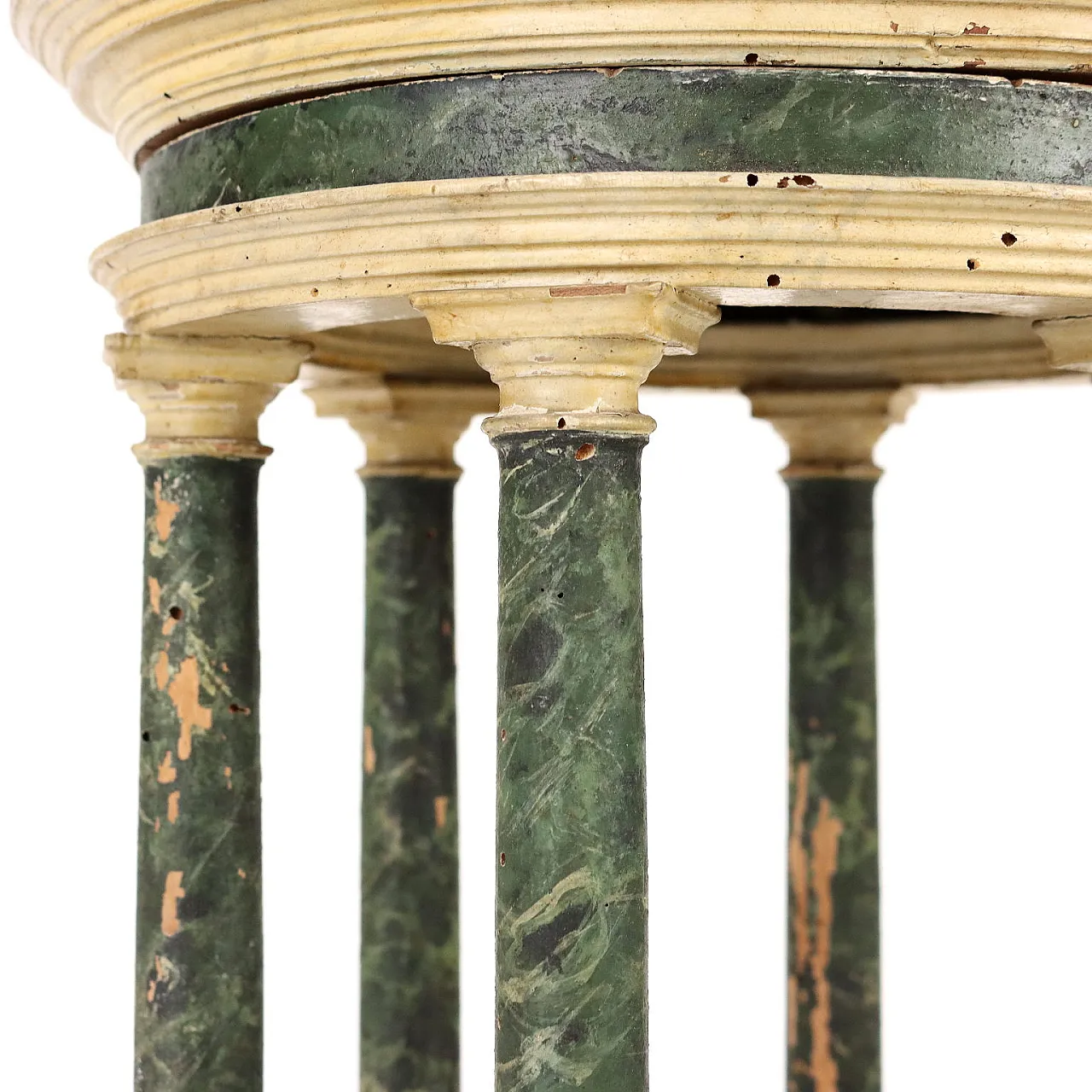 Tempietto in legno patinato e laccato, '700 4