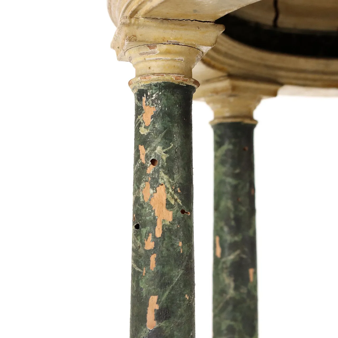 Tempietto in legno patinato e laccato, '700 5