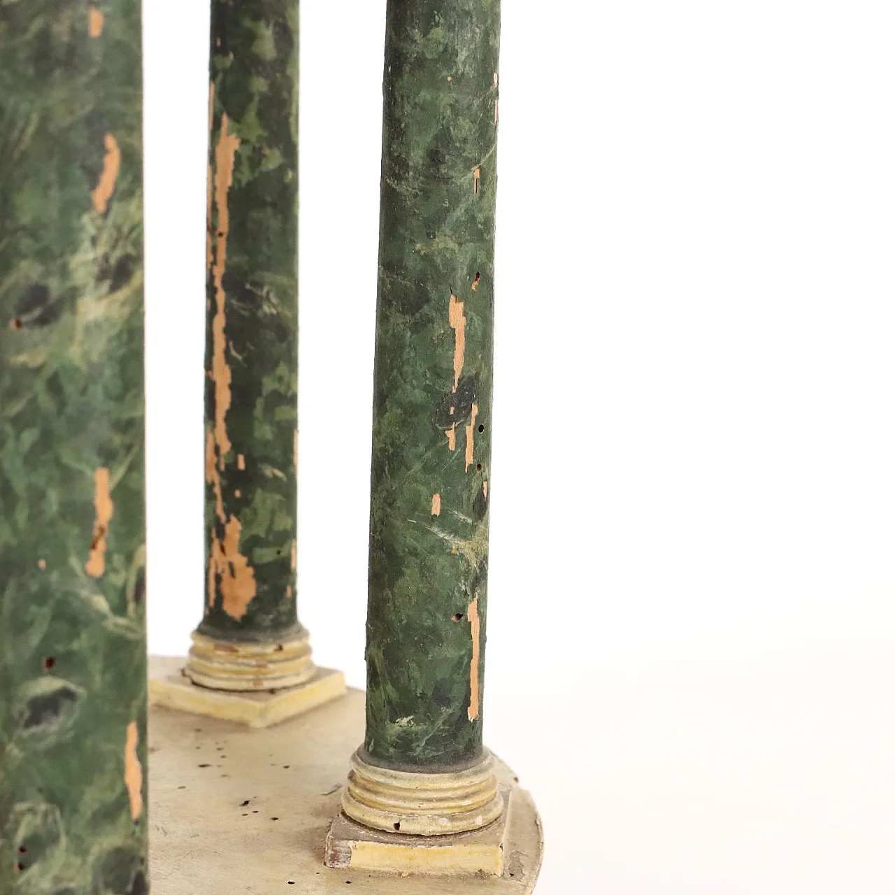 Tempietto in legno patinato e laccato, '700 6