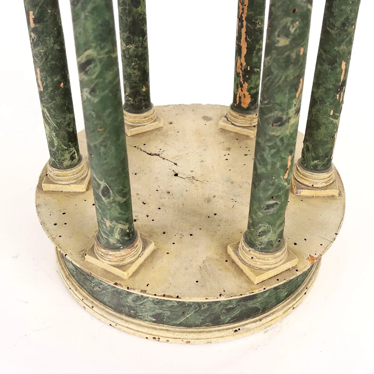 Tempietto in legno patinato e laccato, '700 7