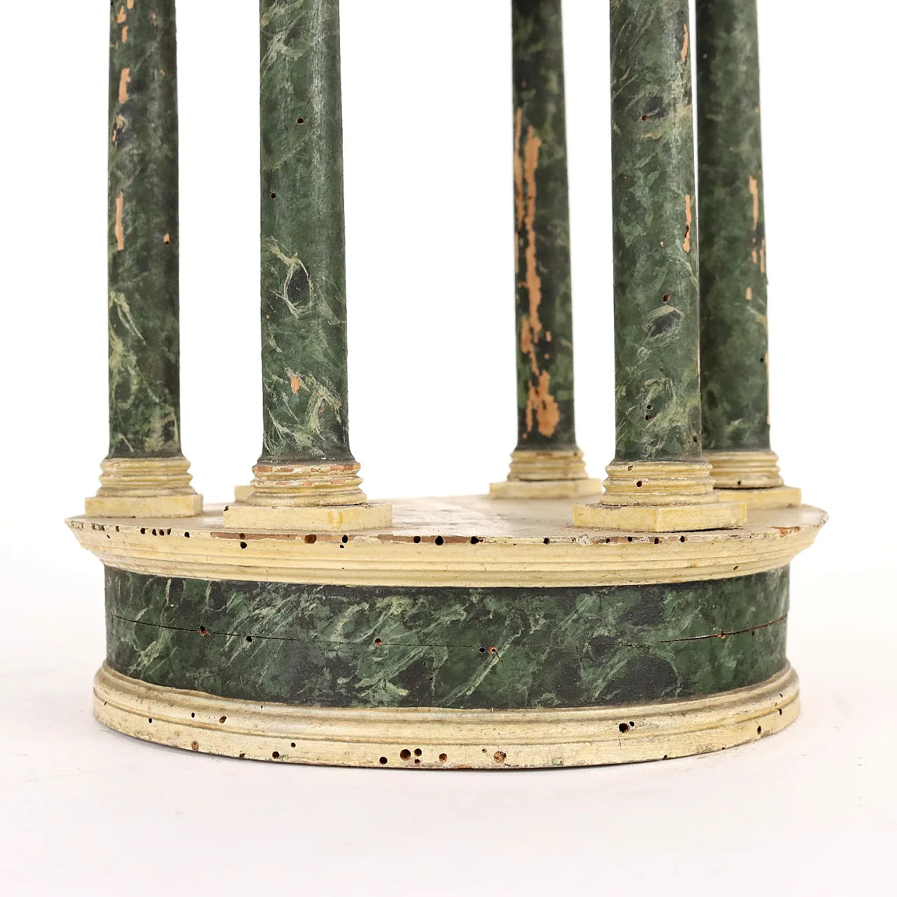 Tempietto in legno patinato e laccato, '700 8