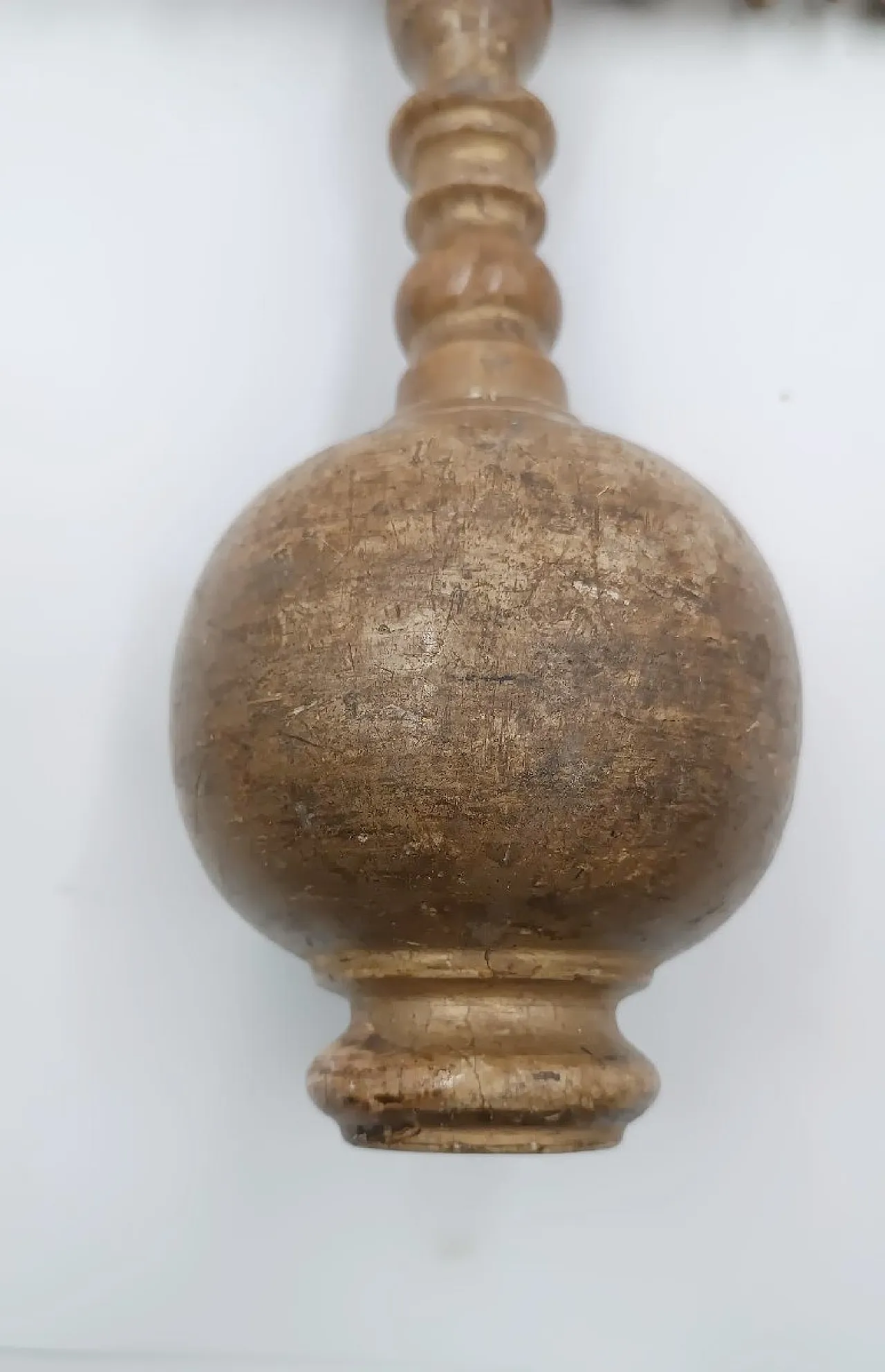 Large processional cross in gilded wood, 17th century 5