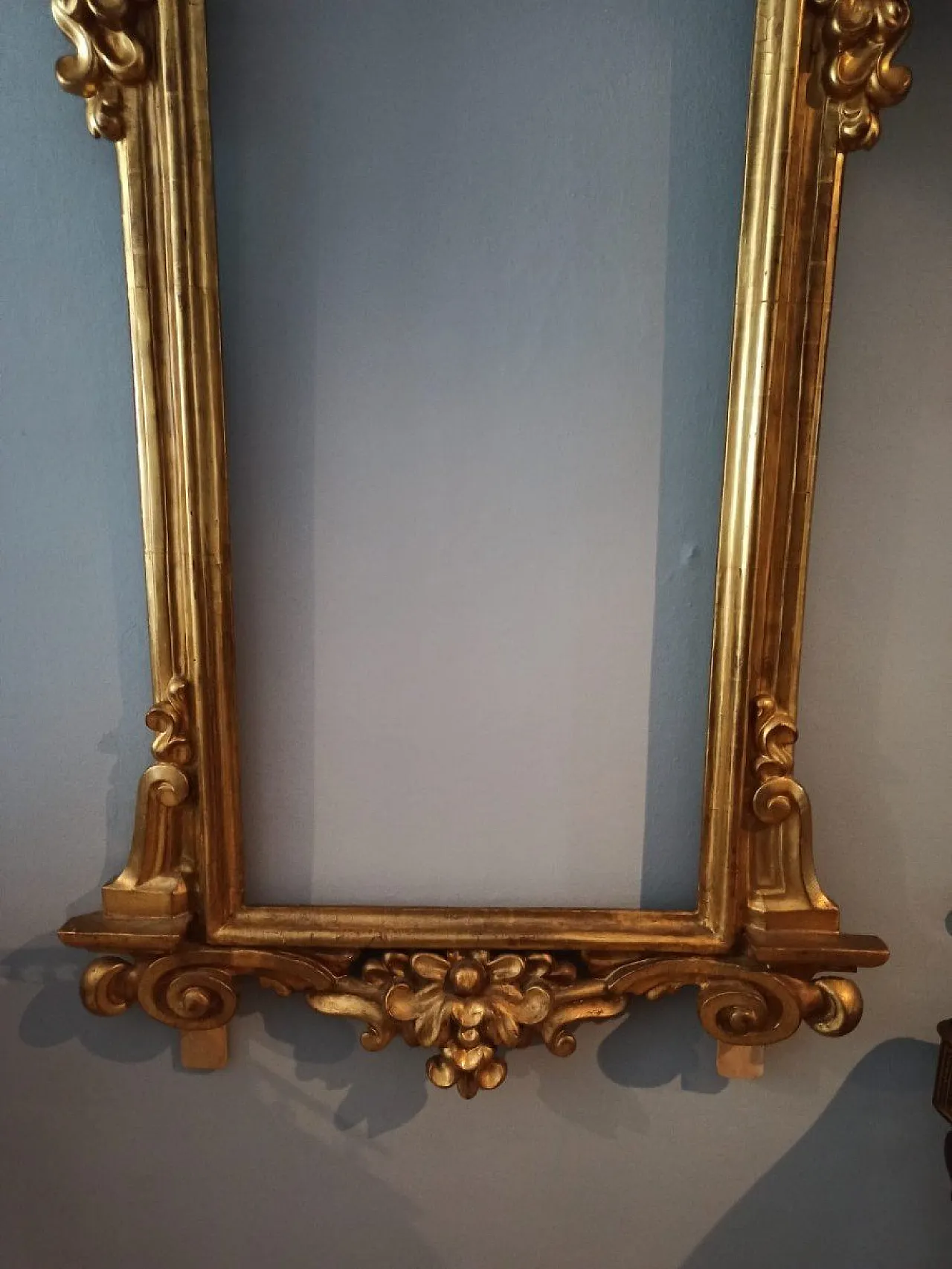 Grande cornice per specchio antico in legno dorato, '800 3