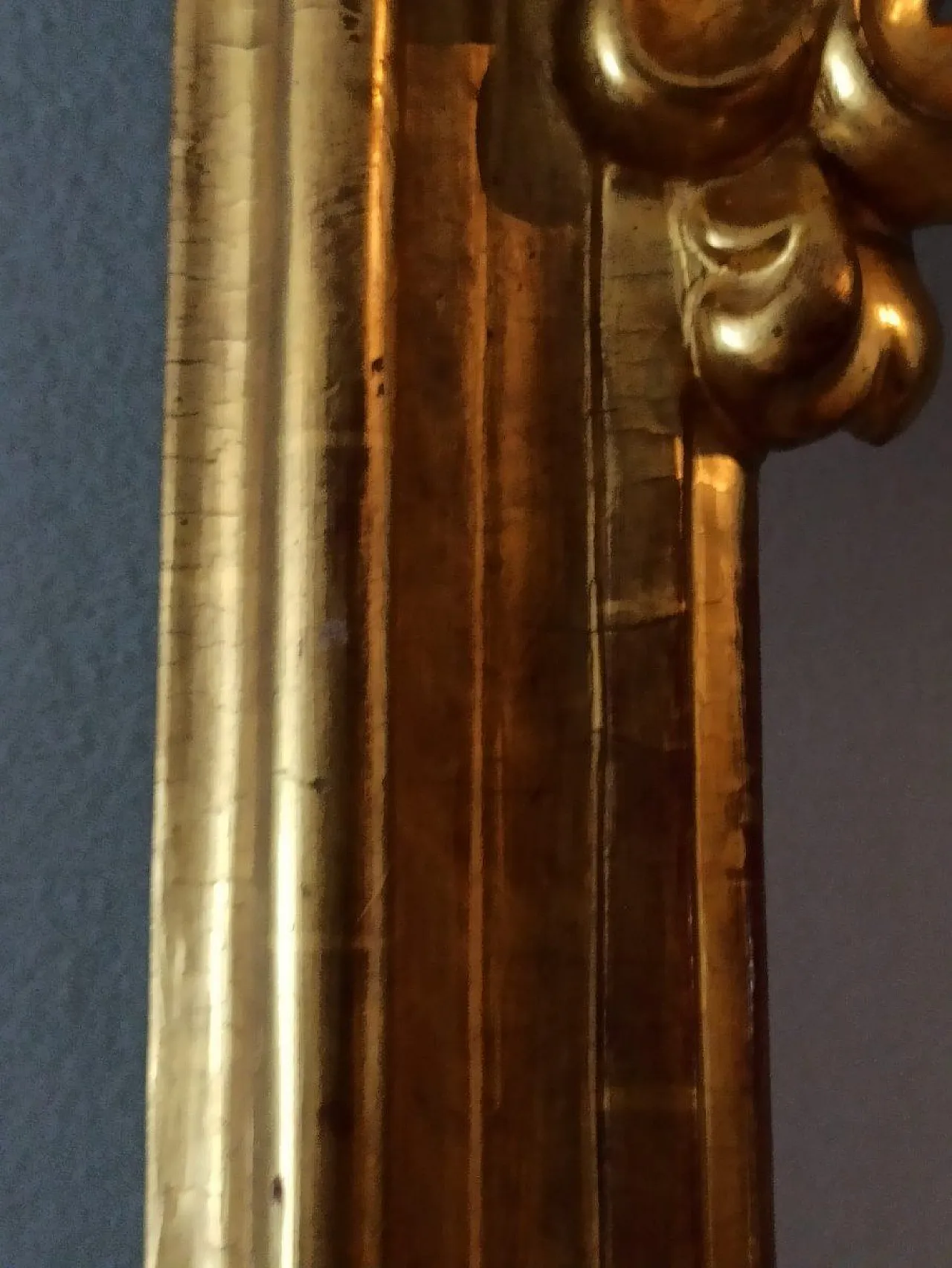 Grande cornice per specchio antico in legno dorato, '800 6