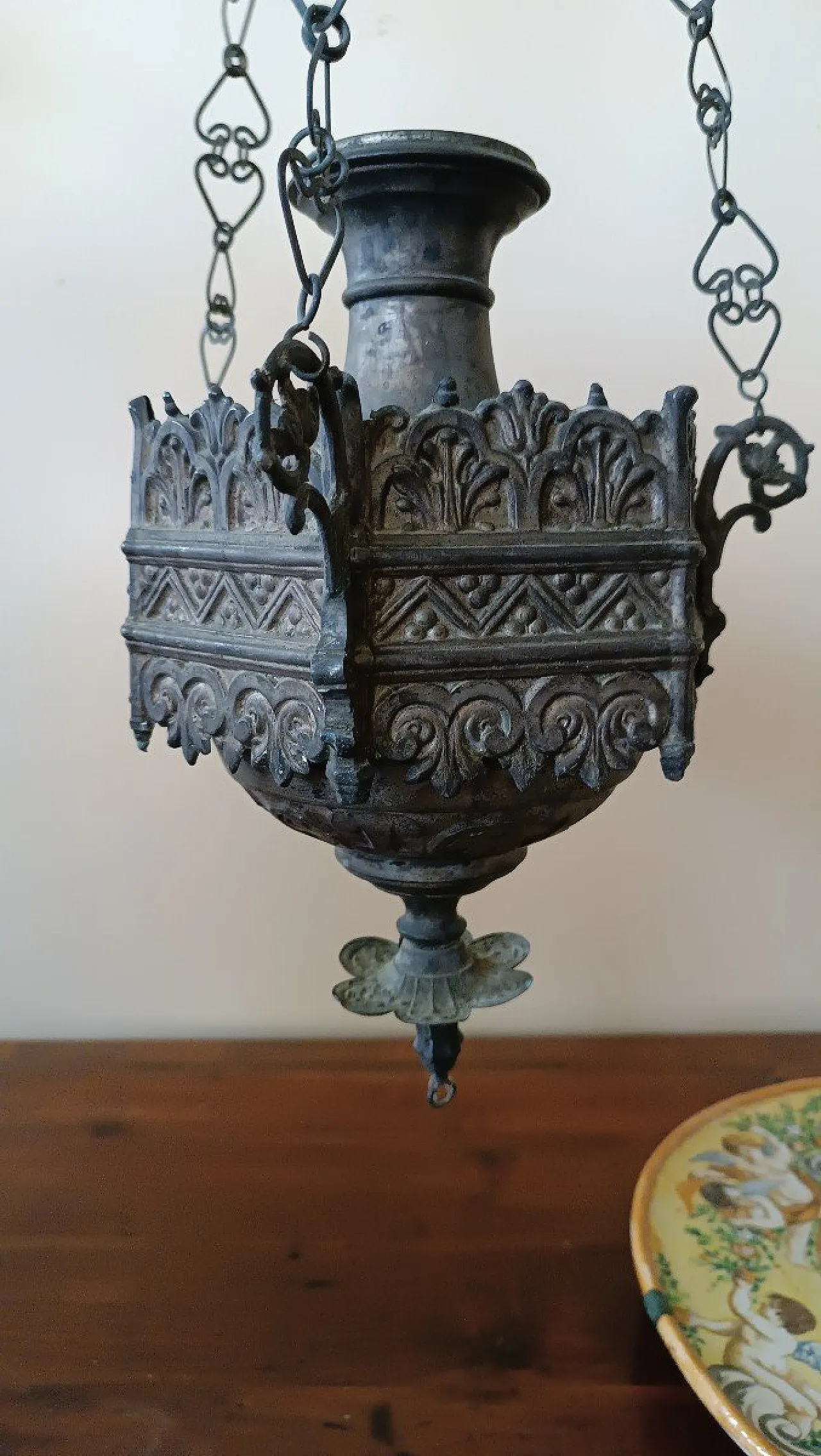 Lampada votiva neogotica, '800 2