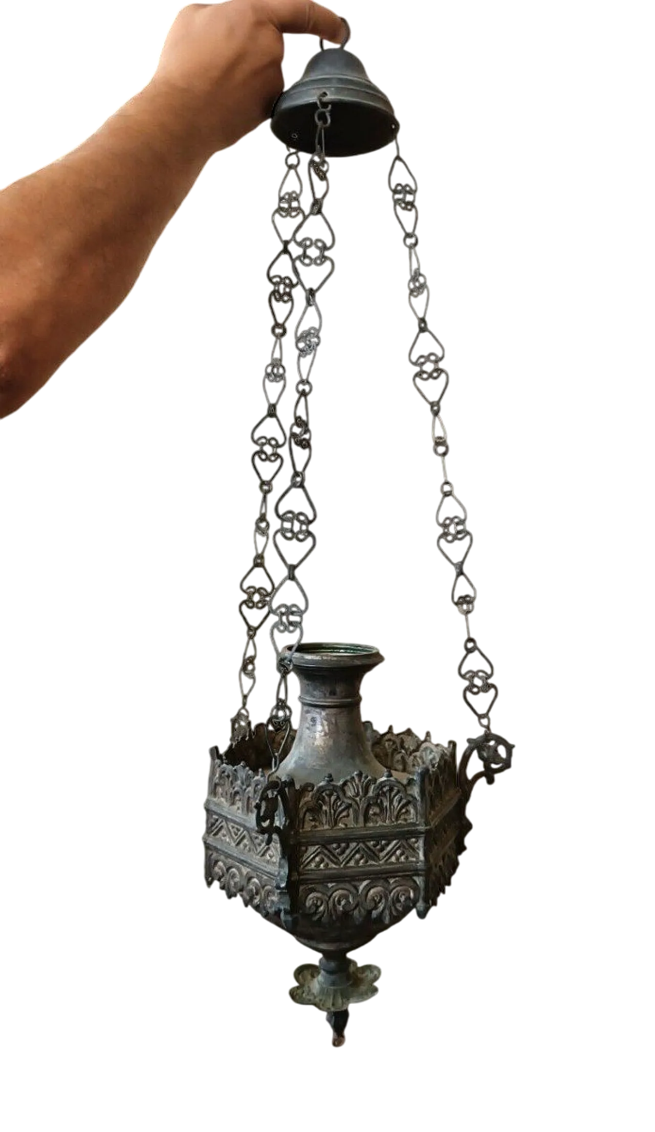 Lampada votiva neogotica, '800 7