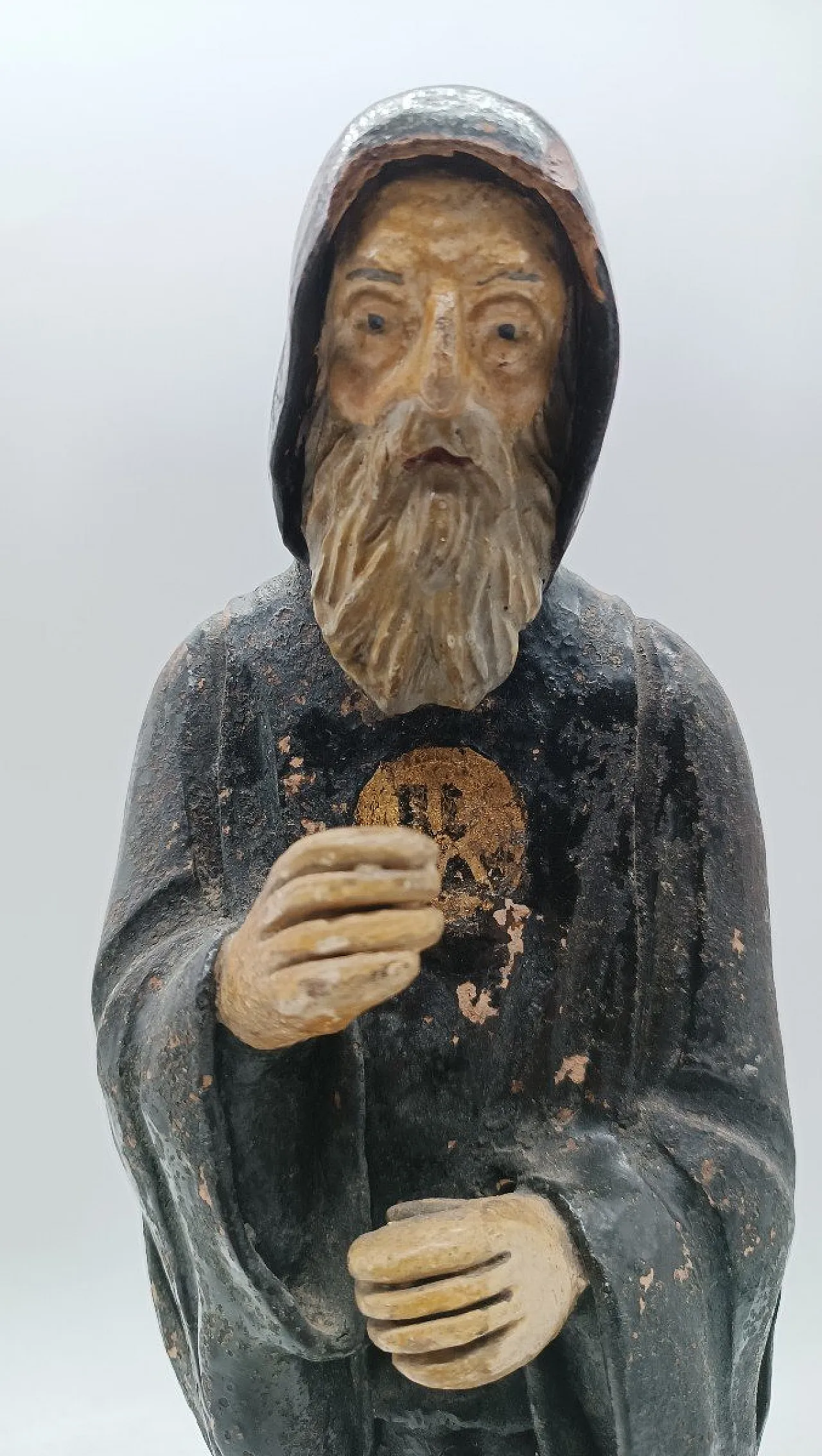 Scultura in terracotta di San Francesco di Paola, primo '800 4