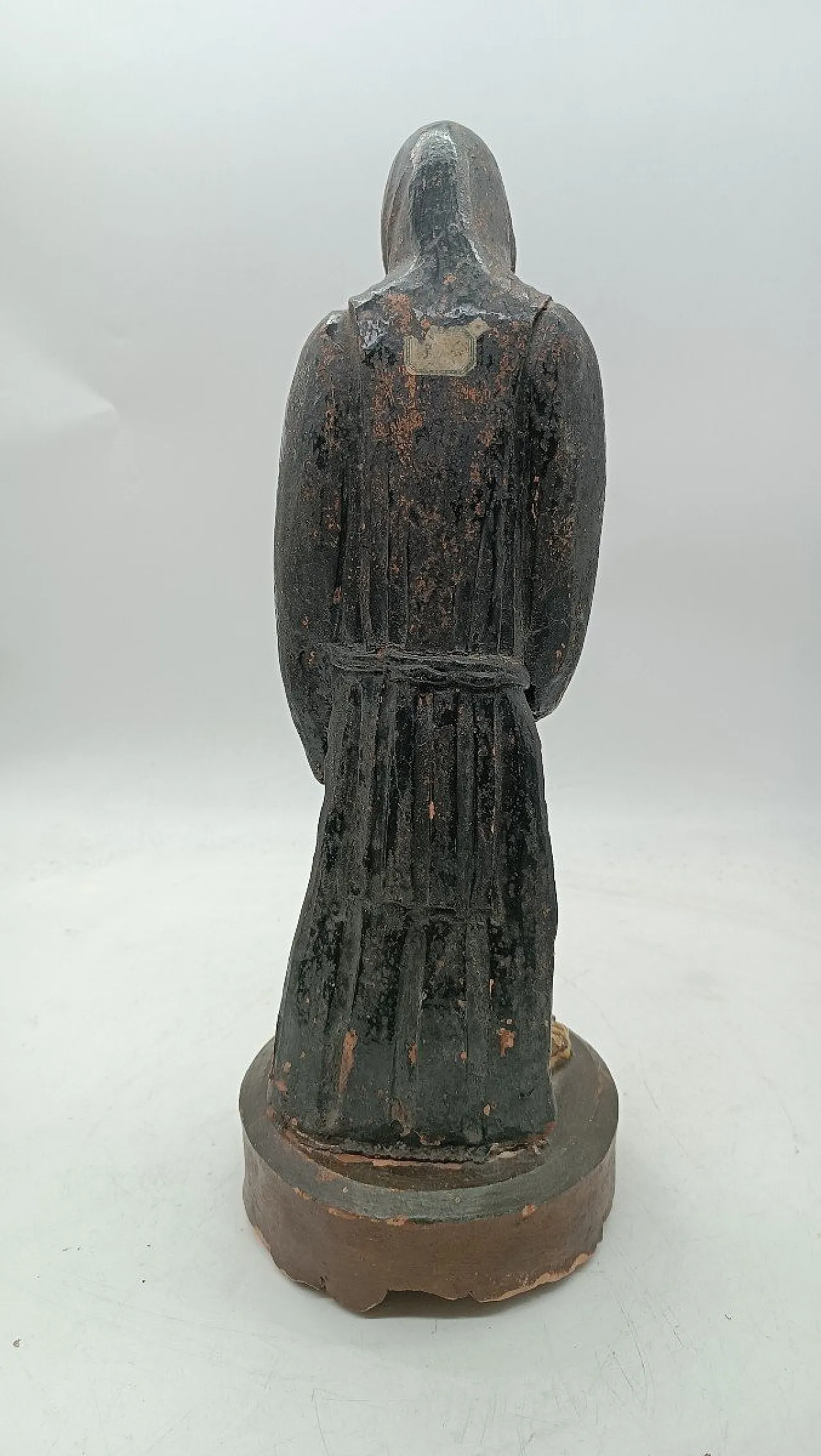 Scultura in terracotta di San Francesco di Paola, primo '800 6
